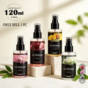 Floral Fruit Candy Scented High-end Air Freshener, Portable Car/home/clothing/bathroom Fragrance Spray, 120ml/4.06oz Large Capacity Aromatherapy Essential Oil,Suitable For Car, home, Bathroom, Wardrobe, Pet room, Office, Hotel, Wedding, Gifts