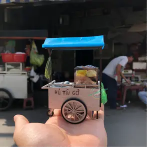 Vintage Vietnamese Noodle Street Cart DIY Kit Mô Hình Sài Gòn Thu Nhỏ-Xe Hủ Tiếu Sài Gòn Xưa
