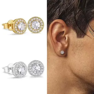 Moissanite Stud Earring Sterling Silver Moissanite Jewelry Perfect Birthday Mother’s Day Gift for Men Women Wedding Set