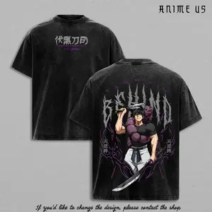 Toji Fushiguro Jujutsu Kaisen Washed T Shirt | Heavenly Restriction Assassin Graphic Tee | “I Don’t Need Curses to Kill” Dark Anime Streetwear | Oversized Gift for JJK Fans