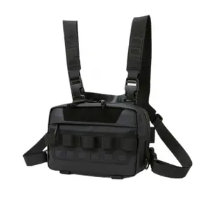 Men's Tactical Sports Backpack, Multifunctional Adjustable Strap Chest Bag, Outdoor Sports Bag for Cycling Hiking Climbing