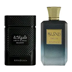 Khadlaj 2 Piece Bundle for Unisex (3.4 Ounce, Shiyaaka Shadow Eau de Parfum Spray + 3.4 Ounce, Island Dreams Extrait de Parfum Spray)