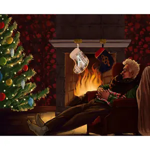 Good Omens Christmas Print