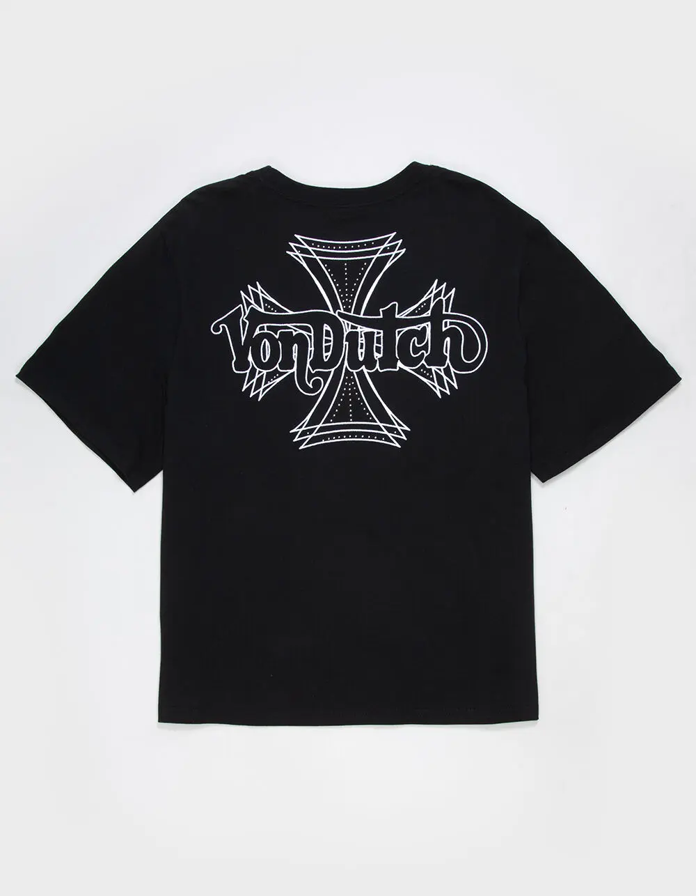 VON DUTCH Cross Rhinestone Mens Boxy Tee VON DUTCH Cross Rhinestone Mens Boxy Tee
