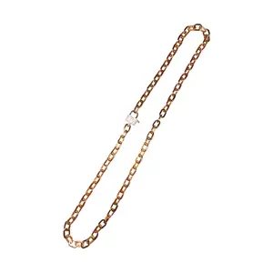 The Woods Brass Link Chain with Lock Clasp V786B