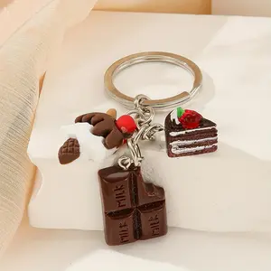 1pc Dessert-themed Key Pendant - Alluring Colors, Extremely Sweet, Exquisite, Suitable for Daily Matching by Food Lovers, Delightful Little Gift Conveys Joy and Sincerity