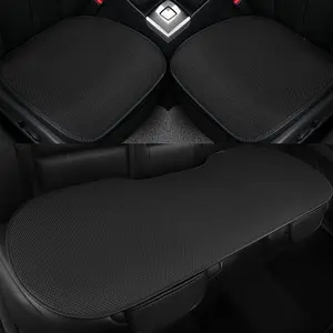 3Pcs Ice Silk Summer Cooling Car Seat Cushions, Universal Non‑Slip Breathable Seat Pads for 5‑Seat Sedans SUVs Trucks fathersdaygift