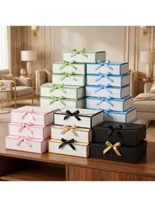 5/1pcs Exquisite Bow-Tied Ribbon Gift Containers, Multipurpose Boxes for Lipstick Sets, Cosmetic Gifts, Mementos & Birthday Gifting
