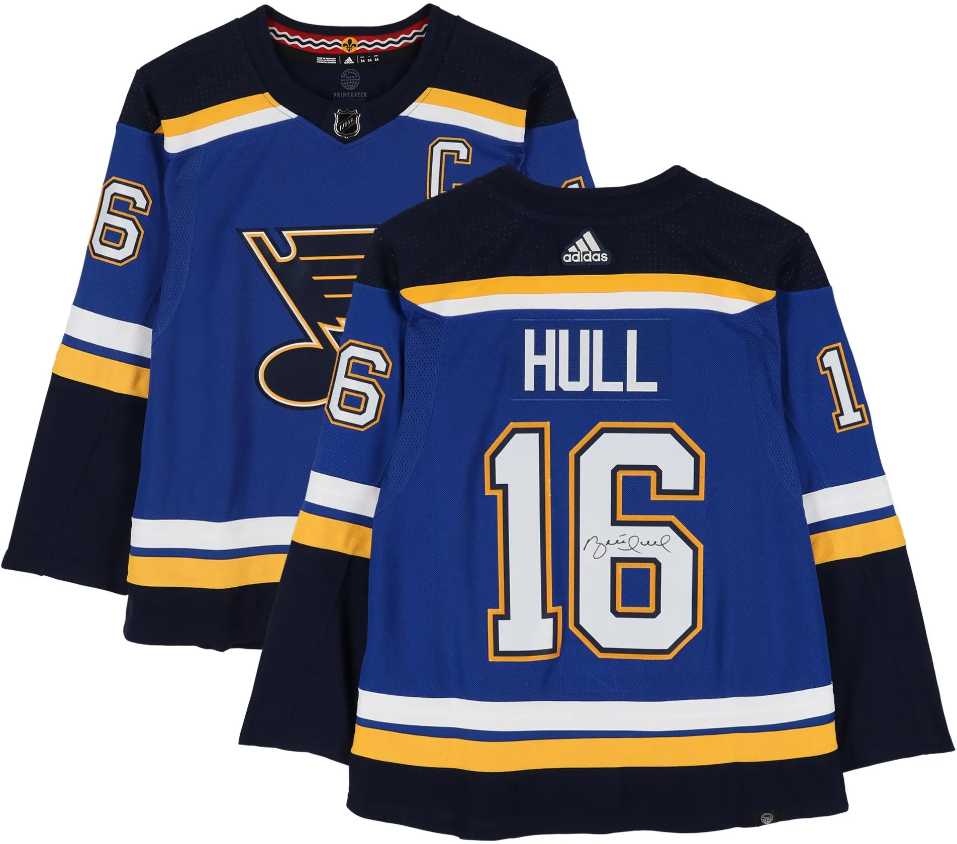Brett Hull St. Louis Blues Autographed Blue Adidas Jersey - Fanatics Authentic Certified