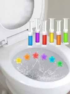 42 Flowers Toilet Gel Stamp 3-Pack | 6 Fresh Scents | Long-Lasting Deodorizing Bathroom Cleaner