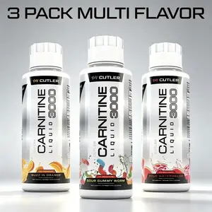 Cutler Nutrition Carnitine Liquid 3000 | Energy Sport Drink | Single Bottle & Variety 3-Pack Options