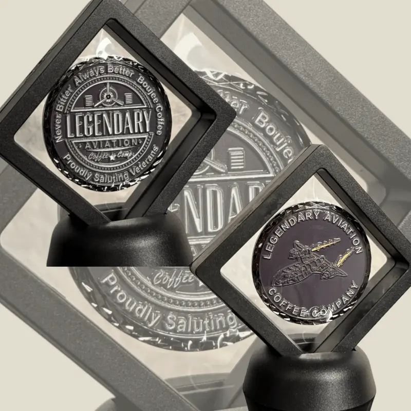 Legendary Aviation Challenge Coin — SR-71 Blackbird | Hand-Stamped, Sequential Numbered, 100% USA Made