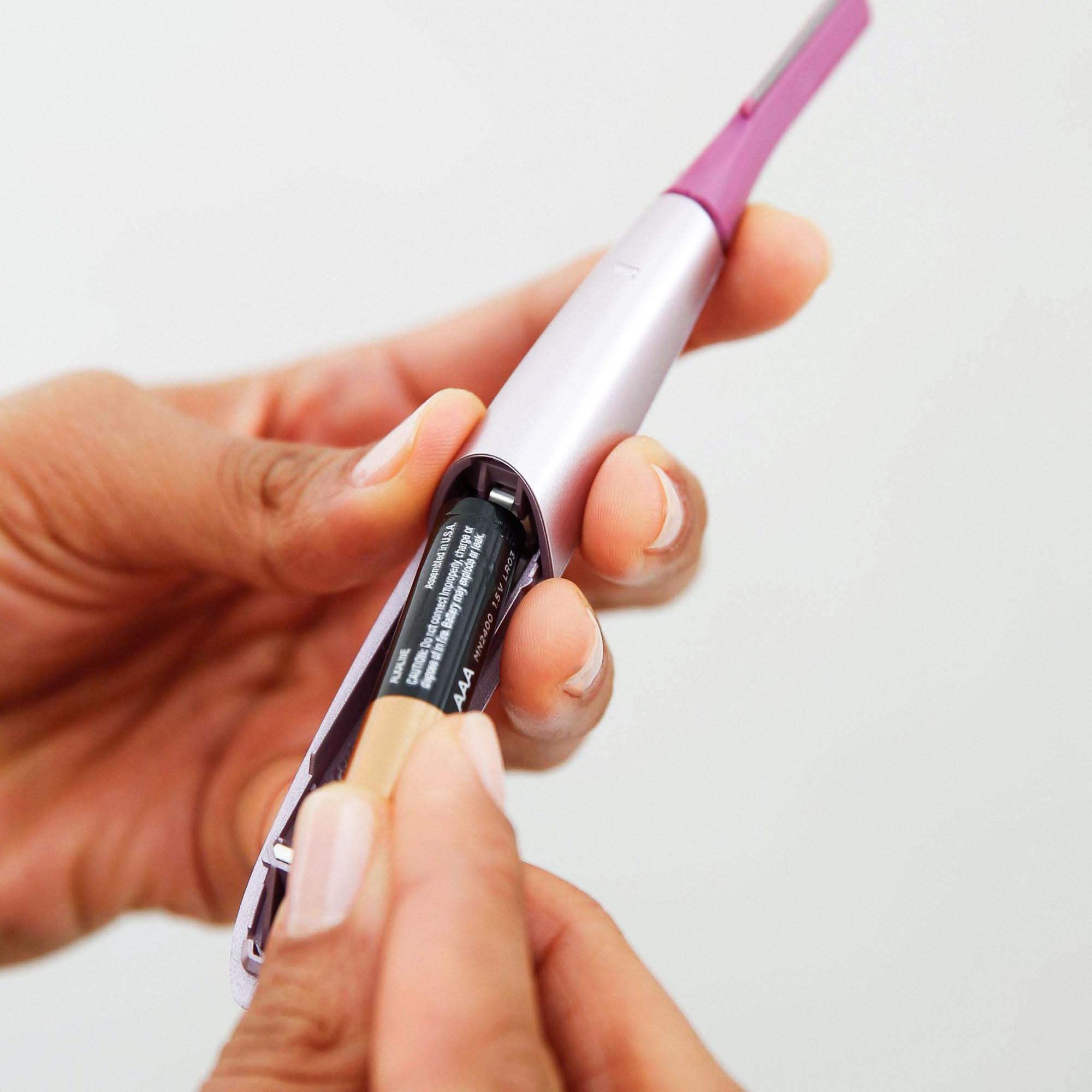 Panasonic Eyebrow and Facial Hair Trimmer with Two Blade Attachments and Eyebrow Trim Attachments, for Comfortable Shaving of Face and Body Comb Eyebrow Trimmer