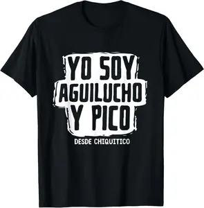 100% cotton Unisex Yo soy Aguilucho desde chiquitico Aguilas Cibaenas Santiago T-Shirt