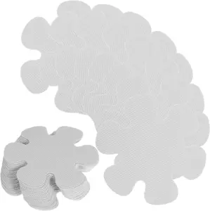 24pcs Flower-Shaped Antislip Shower Stickers 8cm Non-Slip Bathroom Decals Adhesive Bathtub Accessories for Home Use Easy Application Safety First