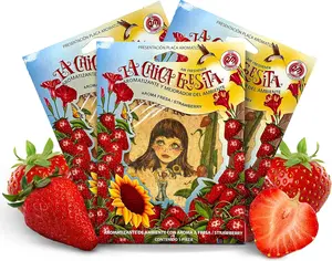3 count La Chica Fresita  Air Freshener - 4 Weeks Long-lasting Strawberry Scent - The -have Rear View Mirror Hanging Accesory for  and  -  & Proudly Mexican Automotive