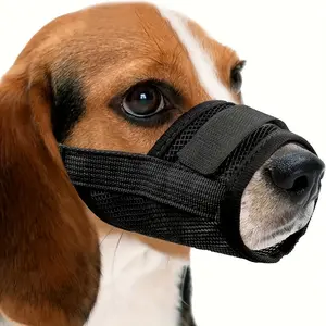 Adjustable Dog Muzzle, Soft Nylon Material, Anti-Bite & Anti-Woof, Suitable for Small Medium Large Dogs ( S-Xxl)