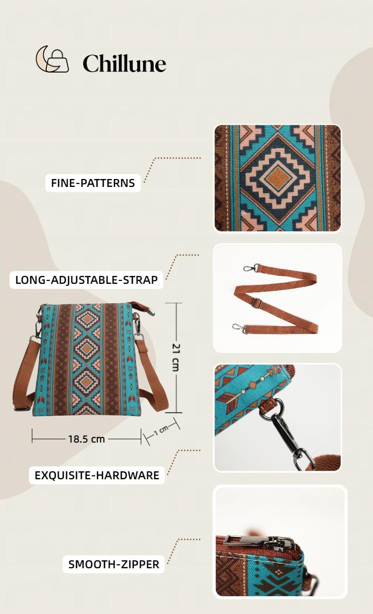 Bohemian Canvas Shoulder Bag – Premium Crossbody Sling for Travel & Everyday Carry