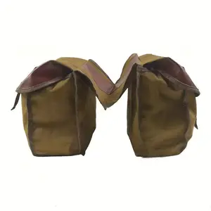 Durable Spandex Bicycle Back Seat Bag, Adjustable Strap, Double Saddle Frame Design, Multiple Compartments, Secure Storage for Cycling Essentials