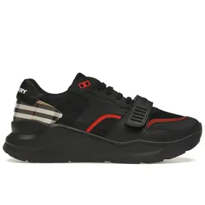 Burberry Men's Check Suede Leather Sneakers Vintage Check-print Black, from StockX
