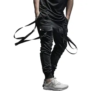 Men's Futuristic Clothing Cargo Joggers Baggy Pants Gothic Techwear Streetwear Hip Hop Pants Cargo Pants for Men