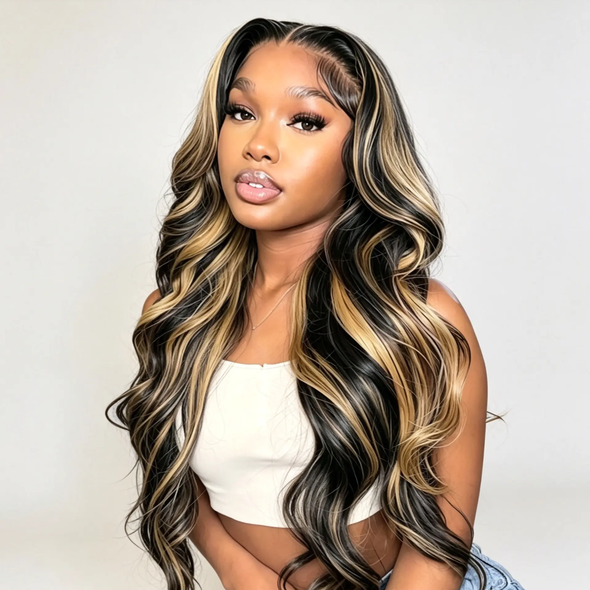 [Buy 1 Get 1 Free Pixie Cut Wig]ShowRealHair Glueless Wigs 7x5 Bouncy Curly Wig Human Hair Ready To Wear Remy Hair WIgs 1B/27 Color For Black Women
