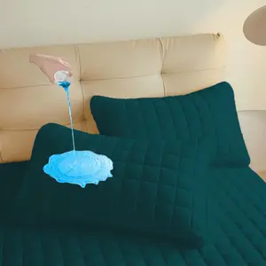 Solid Color Waterproof Pillowcase (2 Pairs), Thickened Waterproof Pillowcase, Machine Washable Pillowcase, Bedding Supplies for Home Bedroom