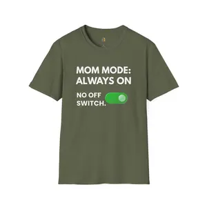 Mom Mode Always On Shirt – Funny Mom T‑Shirt, Mother’s Day Gift, Cool Mom Graphic Tee