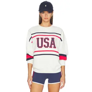 BEACH RIOT Devyn Oversized Sweatshirt in Firework Colorblock