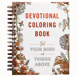 Devotional Coloring Book - Focus Your Mind on Higher Things Above | Creative Escape Art Creation & Art Therapy Adult Coloring Book with Exquisite Illustrations, Guided Meditation | Relaxation & Self-expression | Ideal for Stress relief, Book Decor, Gifts