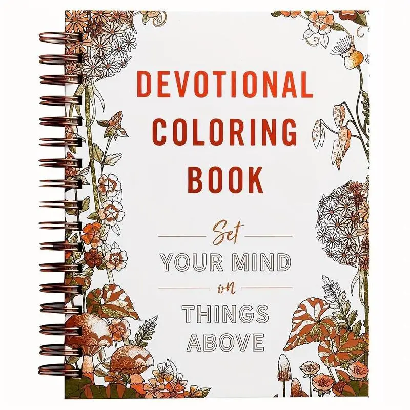Devotional Coloring Book, Spiritual Themes, Daily Devotional Focus Practice, with Exquisite Illustrations, Guided Meditation, Relaxation & Self-expression, Ideal for Stress relief, Gifts