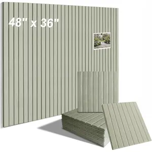 Large Felt Bulletin Board 48" x 36", Replace Old Cork Boards for Walls for Office Deco - 12 Pack with Adhesive Tabs   for Easy Installation, with 35 Pushpins, Push Pin Board  Wall Organizer