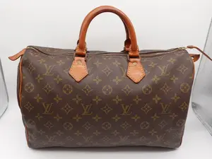 Pre-owned Louis Vuitton Coated Canvas Top Handle Bag Monogram Speedy 35