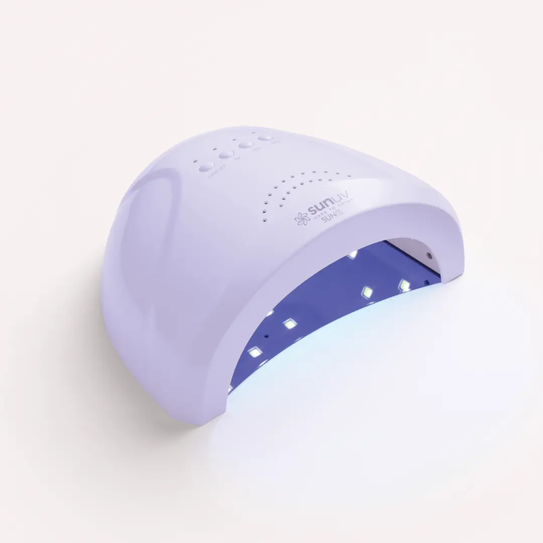 SUNUV SUN1 Purple UV Curing Light - Professional High-Power LEDs Nail Lamp Kit for Gel Polish, Removable Dryer with 3 Timer Settings, Auto Sensor, Fast Cure Acrylic Gel Function