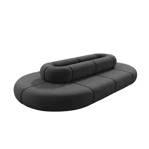 20 pcs. Oval Shape Public Area Office Sofa Sets Reception Library Leisure Modular Sofa for Waiting Room For Restaurant Coffee Shop YJB003