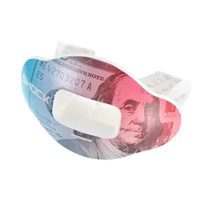 Shock Doctor Benjamins Max AirFlow Football Mouthguard - 10% More Flow Capacity Instant Fit Full Protection