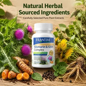 FRANTIXE Liver Support Supplement for Detox & Cleanse with Milk Thistle, NAC, ALA & Turmeric - 60 Capsules | Liver health Detoxifiers | Digestive Support, Liver Detoxifiers, Hormone Balancing, Mood
