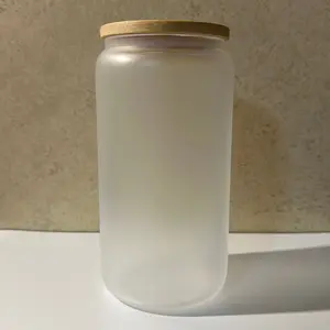 *ON LIVE ONLY* 16oz Single Walled Frosted Glass Can Cup