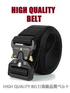 Men's Tactical Belt, Web Belt, Multifunctional Military Quick Release Buckle, Sports Canvas Waistband, Suitable for Daily Commute and Training