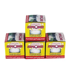 Cloud-Flite Exploding Golf Balls 4 Pack - Realistic-Looking Balls that Detonate into a Mesmerizing Cloud of Dust, Funniest Golf Gag Ever, Perfect for Golfers and Pranks