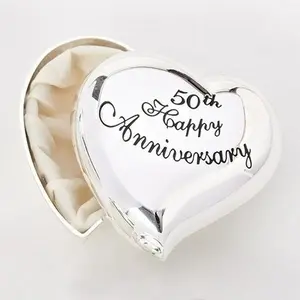 50th Happy Anniversary Engraved Keepsake Box