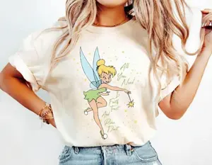 Comfort Colors Tinkerrbell Shirt Princess Tinkerrbell T-Shirt Matching Tee Magic Kingdom Shirt Birthday Gift Gift for Her [Adult - Youth - Toddler Magic Kingdom], Adult - Youth - Toddler Magic Kingdom Matching Trip