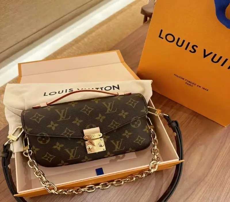 ‮ VL  ‬Metis East West Style Mini Horizontal Flap Purse With Top Handle Detachable Chain Crossbody Bag