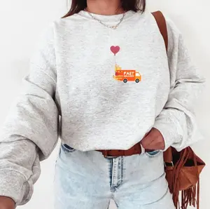 Winnie #Po Sweatshirt, Vintage Winnie #Po Oversized Crewneck, Heart Balloon Winnie #Po Sweater For Her