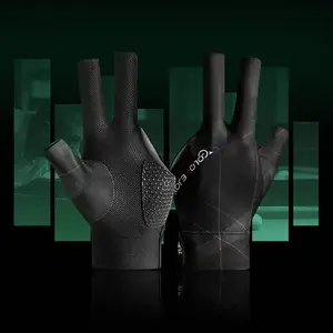 Professional Three-Finger Billiard Glove High Elastic Breathable Fabric, Enhanced Grip, Wrist Support, Sweat-Resistant, Ideal for Pool Snooker