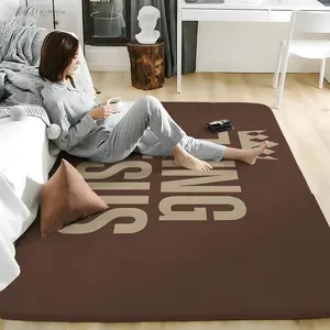 J-Jesus Is King Floor Mat Soft Flannel Floor Rug Non-Slip Absorbent Doormat for Living Room, Bedroom, Kitchen, Entrance, Bathroom, Home Decor, Anti-Skid Washable Mat, Multiple Sizes, Indoor Outdoor Use, Durable Home Floor Carpet