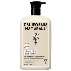 California Naturals Classic Clean Body Lotion, Lightweight Daily Body Lotion for Soft Hydrated Skin, Naturally Scented, Vegan, Cruelty, Paraben & Phthalate Free, 16.5 oz