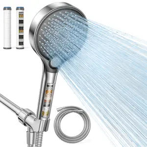 Jomst Handheld Filter Booster Shower Head with 3 Spray Modes and Hard Water Powerful Cleaning for Bathroom Shower Set