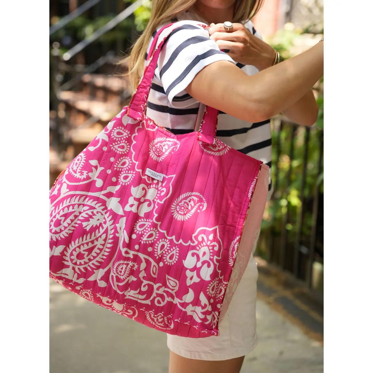 Multi Pink Bandana Tote