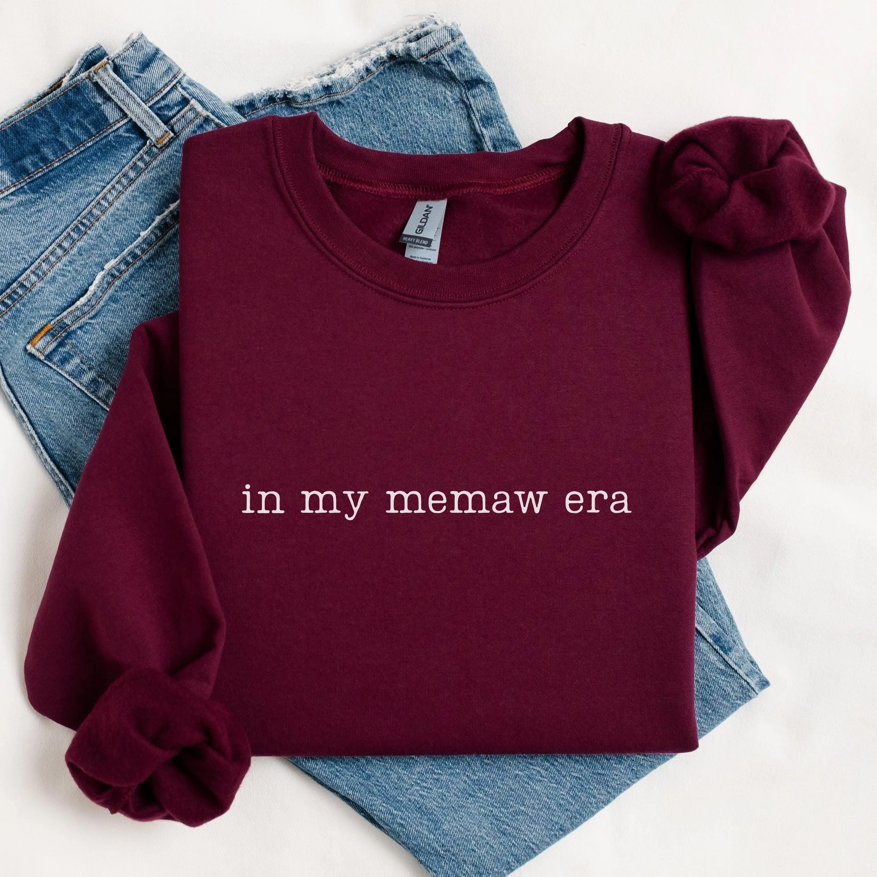 In My Memaw Era Sweatshirt, Memaw Sweatshirt, Gift for Memaw, Grandma Sweatshirt, New Memaw Crewneck, Pregnancy Reveal, Mother's Day Gift